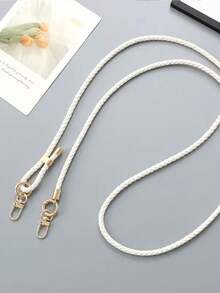 新款可调节编织皮绳斜挎包链条多功能手机挂绳带透明卡 - 彩色 - 查看 10