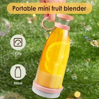 Liquidificador recarregável, espremedor de frutas frescas, USB, portátil, mini liquidificador elétrico rápido, portátil, para smoothies