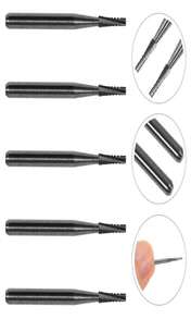 5pcs Windshield Repair Drill Bits, Automotive Windshield Crack Repair Carbide Tungsten Drill Bit For Glass Rock (Black)