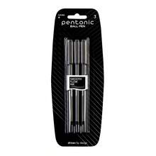 Bolígrafo Pentonic 01 mm Color Negro Blíster de 3 piezaS - Negro - Ver 1