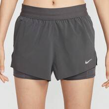 Nike 女士 AS W NK SWIFT DF MR 2N1 SHRT 梭织短裤 HJ5377-036 - 黑色 - 查看 1