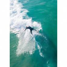 1 件墙壁艺术海报可选框架现代海滩海景波浪冲浪者冲浪印刷海报冲浪板冲浪运动帆布画墙壁艺术图片适用于房间家居装饰 - 彩色 - 查看 34