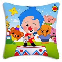 20251pc Pillow Covers Cartoon Anime P-Plims Plim Sofa Decorative Home Double-Sided Printing Short Plush Cute Cushion Cover