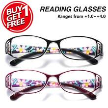 2 Stücke modische quadratische Lesebrille mit Blumenmuster, elegante Lupen mit hochauflösenden Gläsern und farbenfrohen Fassungen für Männer und Frauen, ideal für den täglichen Gebrauch, Büro und Outdoor-Einsatz