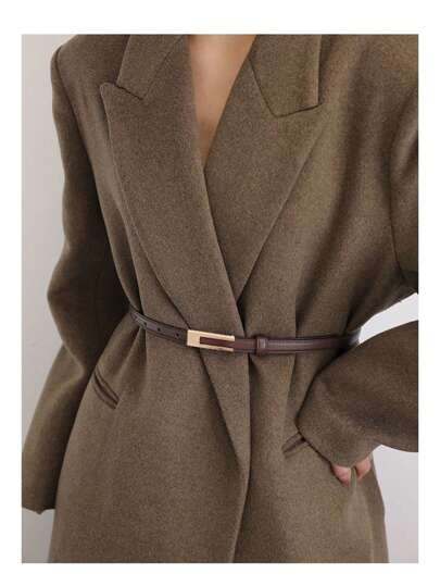 1 curea subțire versatilă vintage neagră pentru femei, potrivită pentru rochii, cămăși, pantaloni, pentru uz zilnic, toamnă, Halloween