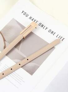 1pc Women's Black Vintage Versatile Thin Belt, Suitable For Dresses, Shirts, Pants For Everyday Use Fall, Autumn, Halloween - Thin Belt - View 12