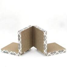 可折叠方形猫抓板，瓦楞纸猫抓垫，耐用猫玩具，节省空间，猫咪娱乐伙伴 - 均碼 - 查看 8