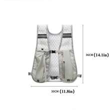 For Biking Running Storage Vest Lightweight Running Vest Reflective Hydration Water Chest Pack With Phone Storage Pocket