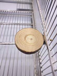 1 件鹦鹉栖木，带天然木平台，多种尺寸可选（6-7 厘米、8-9 厘米、10-12 厘米），包括用于固定鸟类栖木的螺丝、鹦鹉玩具、鸟类用品、鸟笼配件（由于批次差异，颜色略有不同）