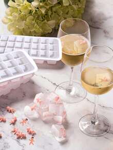 我的破水婴儿淋浴游戏，包括 24 个迷你塑料婴儿，1 个白色软橡胶冰块托盘，可轻松取出冰块，用于冰镇婴儿淋浴游戏 - 彩色 - 查看 2