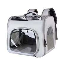 Pet Carrier Backpack With Zippers, Breathable Holes And Mesh, Large Capacity, Portable Cat Carrier Backpack For Cats And Dogs, Foldable Backpack For Outdoor, Walking, Travel