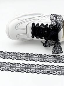 1/3/5 Pairs INS Style Niche Brand Lace Bow Shoelaces, 80/120cm, Suitable For Casual Sports Shoes, As Accessories For Women/Men Sports Shoes, Casual Shoes, White Shoes, Basketball Shoes, Training Shoes, Running Shoes, Summer