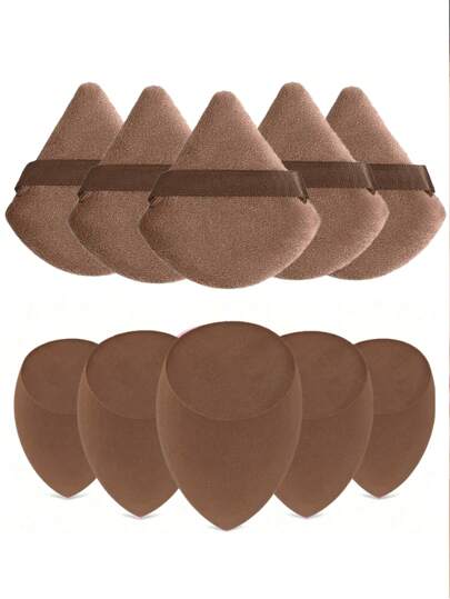 10pcs - 1pc Makeup Sponge, Multifunctional Makeup Sponge Puff, Dry & Wet Dual-Use Air Cushion Puff, Powder Puff, Makeup Tools, Makeup Brushes, Professional Makeup Tools, Contour Makeup Brushes, Suitable For Liquid Foundation, Foundation, Concealer, Designed For Contouring, Eyes And Corners, Suitable For All Skin Types, Beauty & Skincare Products, Travel Essentials, Dorm Essentials, Bridesmaid Gift, Mother's Gift, Birthday Gift, Gift For Friends And Teachers