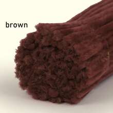 100/200pcs Bulk DIY Chenille Stem/Pipe Cleaner, Comes With Tutorial Video, 62 Colors Fluffy Chenille Craft Supplies For Handmade, Crafts, Art Decoration, Pom Poms