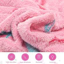 Happy Hues Mermaid Glow In The Dark Blanket-200 X 150 Cm- Super Soft Fluffy Flannel Fleece All Season Blanket For Babies-Toddlers-Kids & Teens Boys & Girls- Best Gifting Ideas For 0-15 Years - Pink Mermaid - View 8