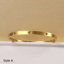 3 قطع/1 قطعة سوار من الفولاذ المقاوم للصدأ المطلي بالذهب عيار 18 قيراط مرصع بالراين ذو أربع أوراق البرسيم، مناسب للحفلات/الاستخدام اليومي/حفلات الزفاف/هدايا عيد الميلاد/هدايا عيد الحب.