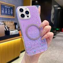 闪光奢华手机壳兼容 6/7/8/X/XS/XR/11/12/13/14/15/16/16e，兼容三星 Galaxy S22/23/24/25/S24 FE/S25 EDGE、A04/05/06/A14/A15/A16/A24/A25/A34，兼容 Redmi Note 7/8/9/10/11/12/13，兼容 Redmi 9/10/12/13C，兼容 Honor X、HW，兼容 Realme C53 C55 防水防震防摔防刮 - 紫色 - 查看 4