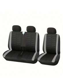 2+1 Seat Covers,Polyester Fiber,Easy To Install, Single And Double Car Seat Covers,Fits Most , Trucks, Truck Front Seat Covers,Protect Your Car Interior.