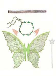 1pc Hot Foil Butterfly Fairy Wings Suitable For All Kinds Of Festive Bar Party Cosplay Props Music Festival