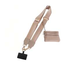 带拉链口袋的手机带、带拉链挂绳的防掉落手机壳、钱包卡槽、可调节斜挎手机带、带肩带的斜挎包手机带、肩带或腕带手机挂绳。 - 彩色 - 查看 26