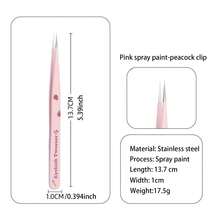 High Precision Planner Stickers, Tweezers, Precise Parts Tools, False Eyelash Tweezers, Golden Feather Clip Professional Grafting Clip Tweezers, Beginner Scene Stickers, Planner Pointed Tweezers