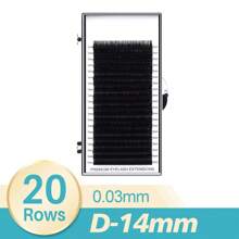 20 Rows Eyelash Extensions C CC D Curl Russian Volume Lashes 0.03 0.05 0.07 0.10 0.15 0.20 8-15mm Thickness Lash Clusters, Eyelash Clusters, Individual Eyelashes, Lashes, Fake Lashes - D - View 62