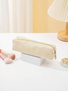 1pc Pencil Case - Durable Pen Pouch With Zipper, Stationery Organizer For School Supplies, Pen Bag For Office And Home Use