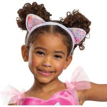 Halloween Costumes Cakey Costume, Official Gabby's Dollhouse Costume And Ears Headband - Large (4-6x) - View 2