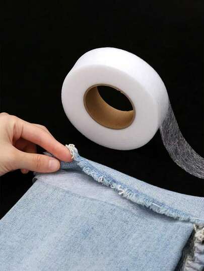 Double-Sided Ironing Tape, Strong Hot Melt Adhesive Tape, Ironing Hot Melt Web, Hot Melt Adhesive Tape For Garment Lining Bonding, Washable, Suitable For Clothing Alteration, Pants, Jeans, Skirts