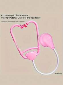 Conjunto de brinquedos de médico infantil, caixa de ferramentas médicas, conjunto de estetoscópio de enfermeira para meninos e meninas