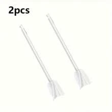 2pcs Plastic Paint Stirring Drill Bit Attachment, Epoxy Resin Stirring Paddle With Standard Hexagonal Shank And Four-Blade Spiral Design For Efficient Mixing, Compatible With Various Drill Bits