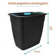 Plastic Trash Can For Outdoor And Indoor Use - Black - View 10