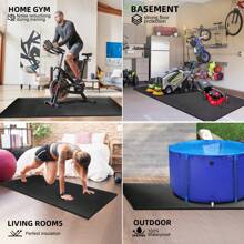 Heavy Gym Floor, Anti-Skid Exercise Mat, Interlocking EVA Foam Exercise Mat - Anti-Skid Surface Puzzle Sports Carpet Tile, Durable Protective Floor Suitable For Family Gym, Yoga And Equipment - Easy Connection Design, Thickened Buffer Training Surface, Gym Accessories, Fashionable Matte Effect