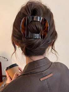 3 件/套女士简约焦糖豹纹发夹，9 厘米/3.54 英寸，时尚百搭发饰，优雅风格，适合日常佩戴、休闲派对、通勤、度假、发型设计、洗脸、淋浴、化妆和搭配衣服及其他配饰、夏季头饰、爪夹、发夹、发夹 - 彩色 - 查看 6