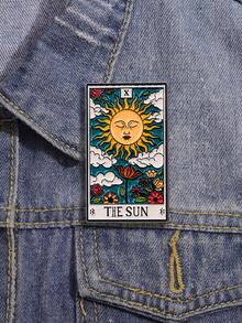 QIHOO 1PC Tarot Lover Brooch Animation Movie Badge Tarot Couple Decoration Accessories As A Gift For Friends - Multicolor - View 12