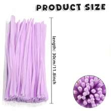 100/200pcs Bulk DIY Chenille Stem/Pipe Cleaner, Comes With Tutorial Video, 62 Colors Fluffy Chenille Craft Supplies For Handmade, Crafts, Art Decoration, Pom Poms