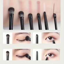 6/8/10pcs Soft Eyeshadow Brush Set Eye Makeup Smudge Silkworm Eyeliner Blade Eye Detail Small Makeup Brush