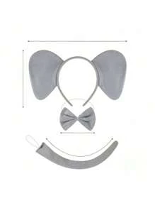 Ensemble de serre-tête oreilles d'éléphant et éléphant volant, design animal unique, accessoires de mode pour représentation sur scène, fête, Halloween mignon et élégant