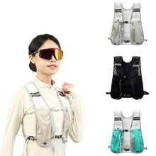 For Biking Running Storage Vest Lightweight Running Vest Reflective Hydration Water Chest Pack With Phone Storage Pocket