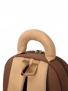 1 New Nylon Backpack, Cute Capybara Pattern Design, Can Be Carried On One Shoulder, Multiple Pockets With Zipper Closure, Fashionable Cartoon Style, Suitable For Daily School And Outdoor Travel - A - View 9