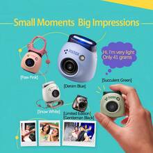 FujiFilm Pal Polaroid Camera Intelligent Digital Imaging Technology Remote Control Shooting With Mobile Phone Exclusive Photo Paper Instant Photos Creative Record Of Party/Travel Denim Blue - Denim Blue - View 4