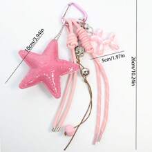 1 pezzo Portachiavi ciondolo decorativo in pelle PU a forma di piccolo orsetto multicolore, accessorio carino per telefono, anti-smarrimento, fai da te, per portafoglio, auto, accessori per donna, portachiavi per borsa