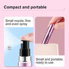 Portable Mini Refillable Perfume Atomizer Bottle Refillable Spray, Atomizer Perfume Bottle, Scent Pump Case, Perfume Atomizer Refillable Travel (5ml, 4 Pack)(Red, Rose Red, Purple, Green),10955808
