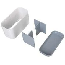 Home Toothbrush Bathroom Toothpaste Detachable Holder Desktop Storage Box With Drainage Bathroom Organizer Storage Rack - Grey - View 8