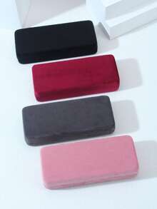 1 Stück rechteckige Brillenetui aus Samt, praktisch und stylisch für Damen und Herren