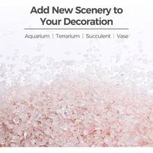 Crystal Chips Stone Crushed Quartz Glass 0.5LB Fluorite Tumbled Gravel Small Decorative Pebbles Bulk Mini Polished Rocks Pieces For Crafts Vases Filler Succulent Plants Aquarium Gravel Rocks - 0.5磅+#2 - 玫瑰 - 查看 8