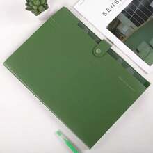 1 个 A4 扩展文件夹，带 5 个隔层，A4 文件夹/文件整理器，适用于办公室、家庭、学校 - 彩色 - 查看 5