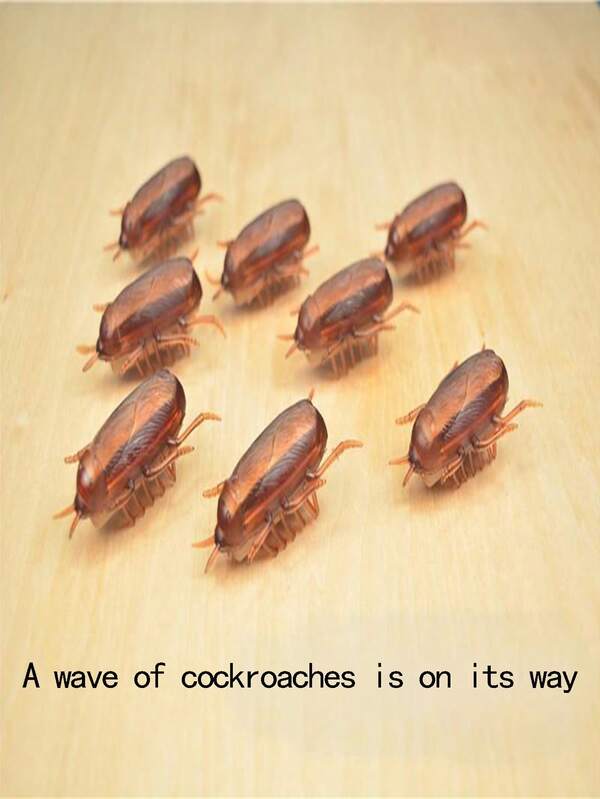 Vibrating Crawling Cockroach Electronic Toys, Electronic High Simulation Fake Cockroach Toys, Fun And Quirky Simulation Mechanical Toothbrush Bug Teasing Cats And Dogs Toys, Puppy Kitten Chasing Group Play Small Toys