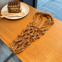 1PC Water Cup Net Bag, Hand-Woven Portable Handbag, Milk Tea And Coffee Cup, Water Cup Cover, Travel Cup Cover - Multicolor - View 15