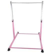 Gr8 Home Gymnastics Horizontal Kip Bar Home Gym Adjustable Height For Children Kids Pink - Pink - View 4